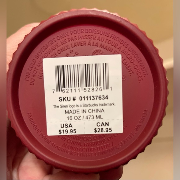 Starbucks Venti & Grande Studded Pink Ombre Cold Cups - Picture 2 of 4